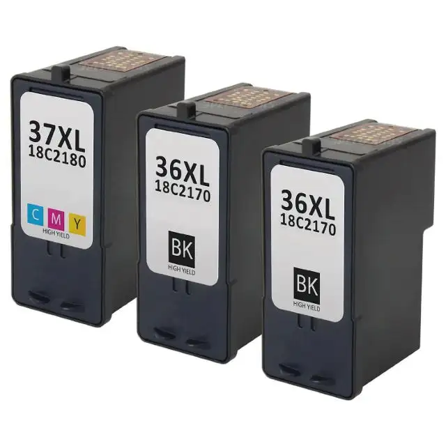 High-Yield Ink Cartridge 3-Pack Combo (36XL & 37XL Compatible)