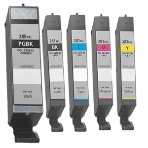 Super High-Yield Ink Cartridge Set – 5-Piece (PGI-280XXL & CLI-281XXL Compatible)