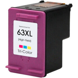 Premium High-Yield Color Ink Cartridge (63XL Compatible, F6U63AN)